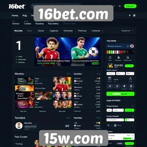Avaliação da interface do usuário do site 16bet
